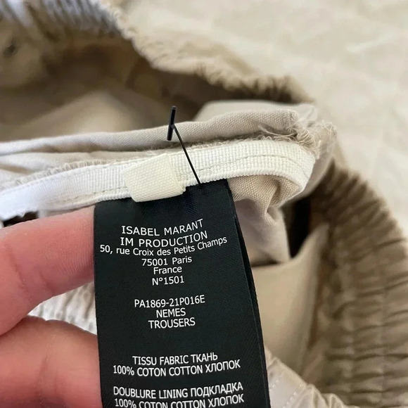 Isabel Marant Nenes beige jogger pants - Picture 10 of 12